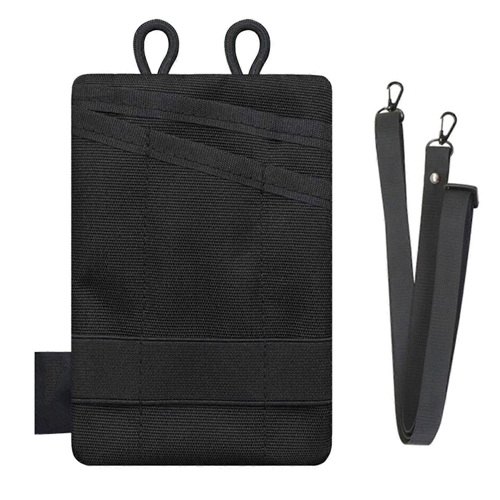Multifunctional Key Coin Bag Small Storage Waist Bag for Camping Outdoor Use Black Color Durable Tool Pouch