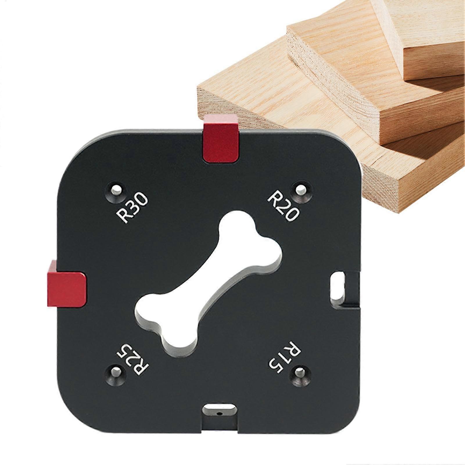 Corner Radius Bit Template Aluminum Radius Jigs Round Corner Jigs Woodworking Stencils R15-30 For Tables Chairs Edges