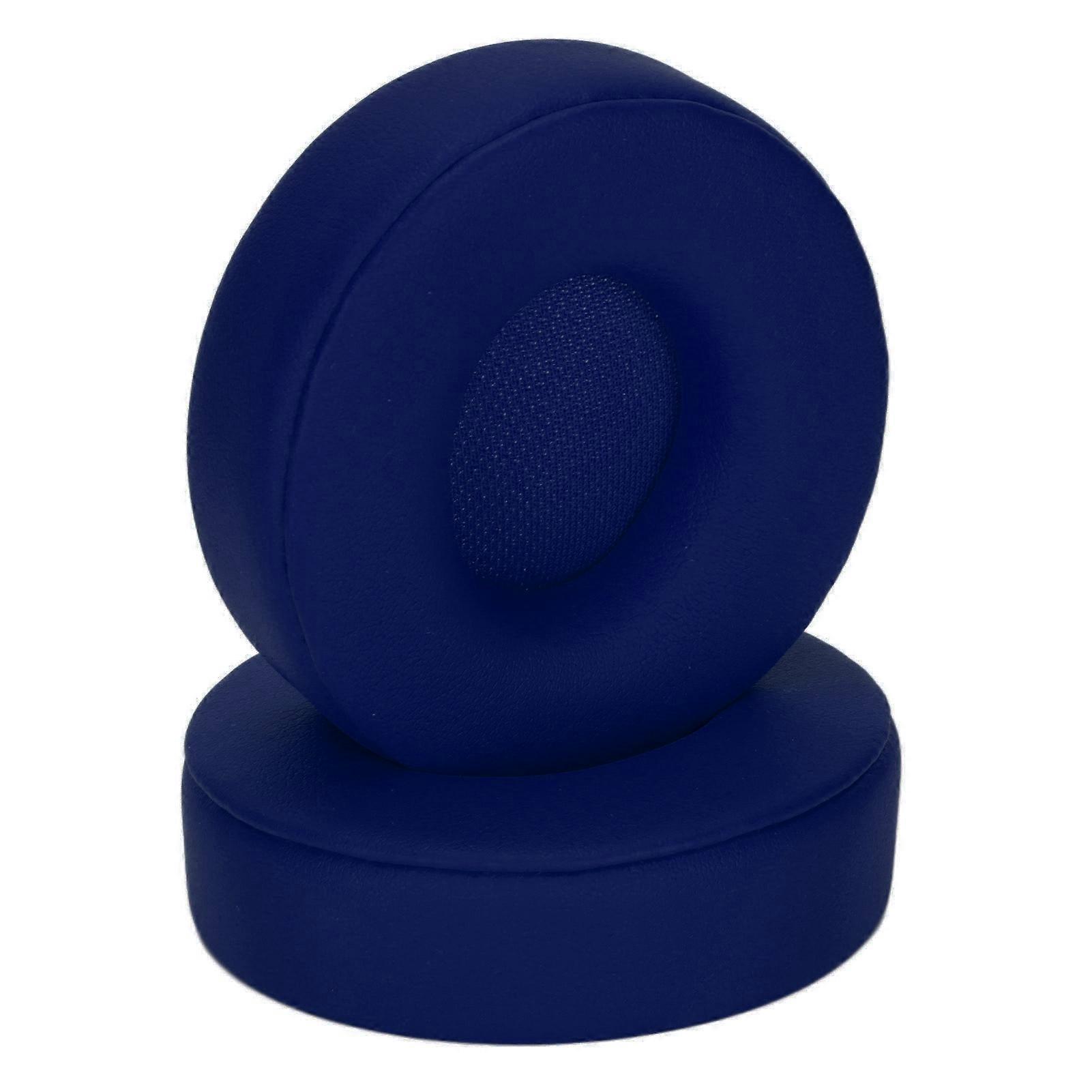 2pcs For SoloPro Ear Pads Elastic Wireless On Ear Headphones Replacement Earpad CoverDark Blue 