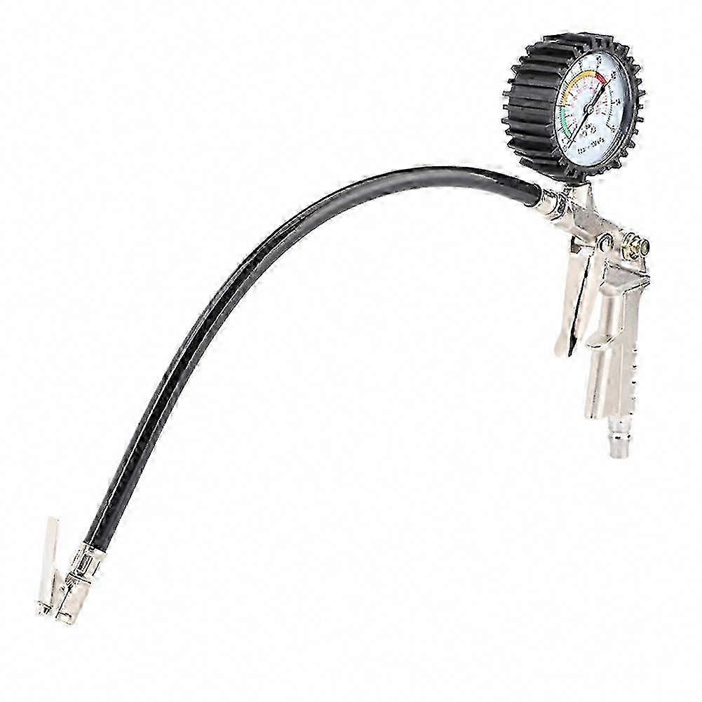 Car Tire Pressure Gauge with Digital Display & Inflator Pump - Portable Air Compressor