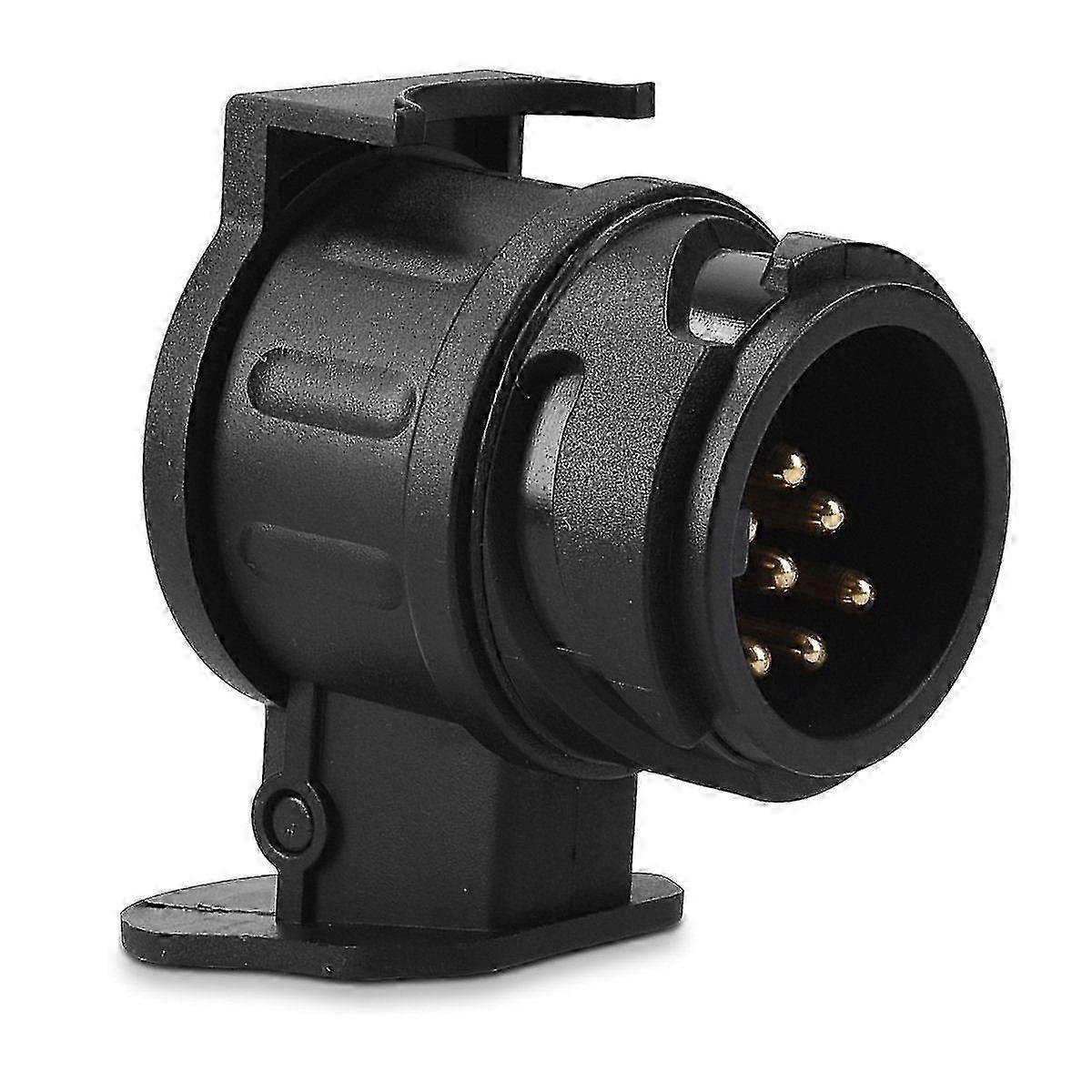 Trailer adapter, trailer adapter 13 to 7 pin - 12 V adapter for car trailer hitch socket 13 pin to trailer plug 7 pin - adapter 13 SZRH A-D