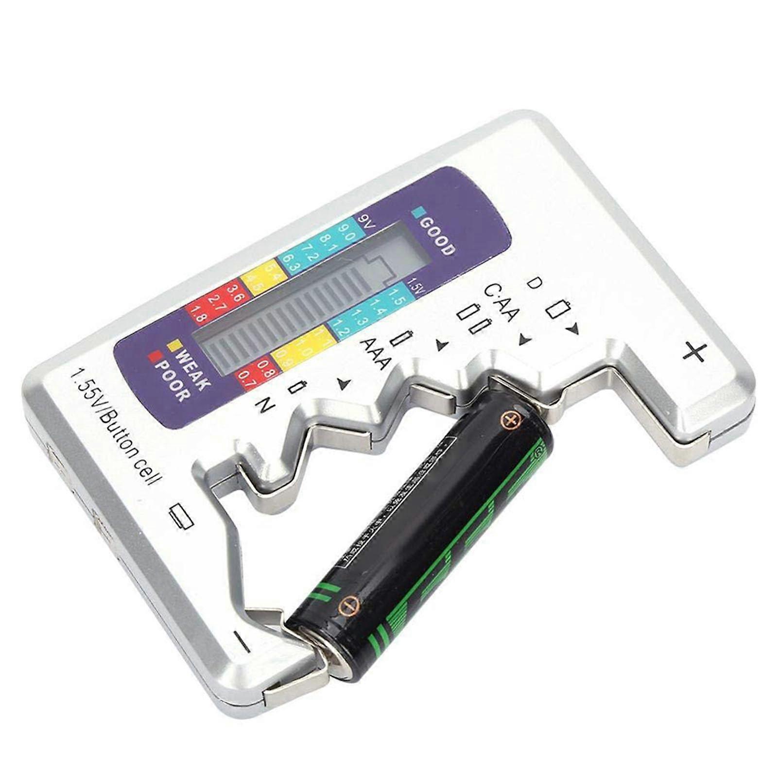 Voltage Tester, Digital Display Battery Capacity Indicator, Portable Voltage Pen for Electric Use, Black