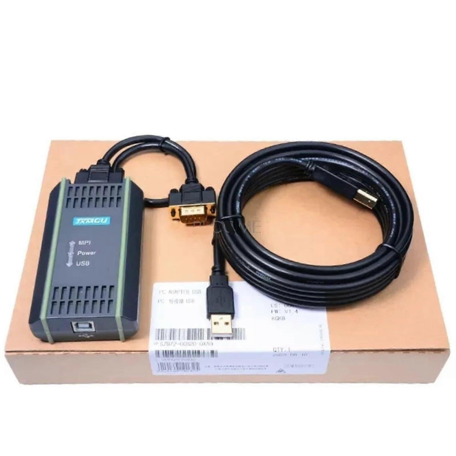 PC Adapter USB Cable for S7-200/300/400 DP PPI MPI Profibus, 5M Gilded Isolated, Compatible with Win7/8 64bit, Model 6ES7972-0CB20-0XA0