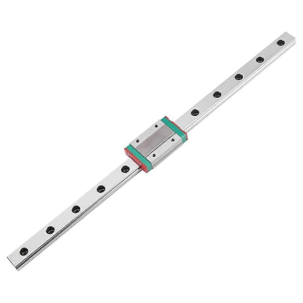May Gifts Metal Miniature Linear Sliding Rail with Slide Block(300mm), Miniature Accurate Linear Sliding Slider Rail Guide Block 300mm