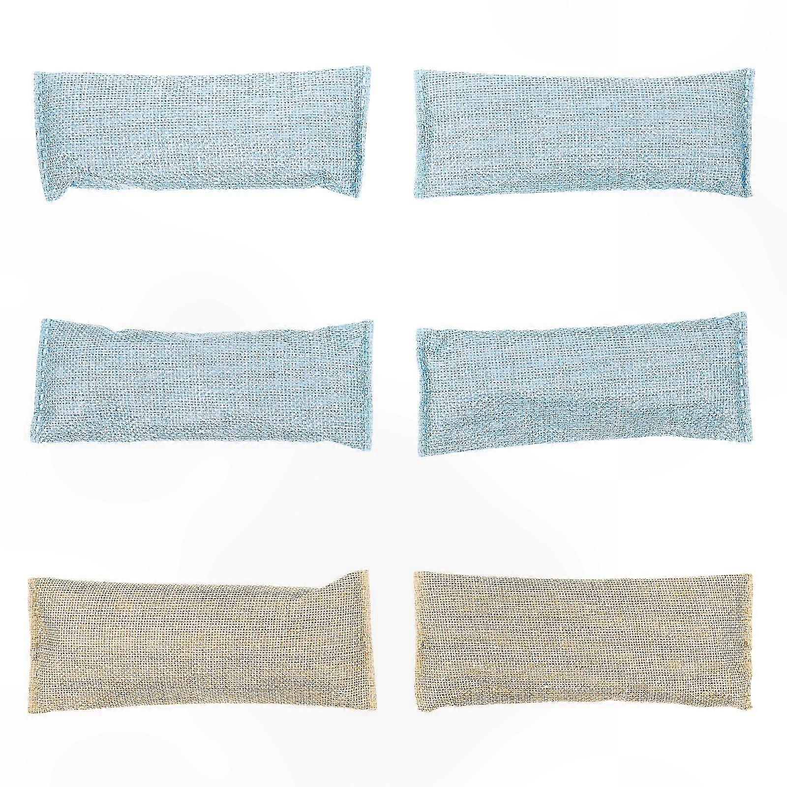Natural Bamboo Charcoal Odor Absorber for Shoes, Closets, and Home Spaces, 6-Pack