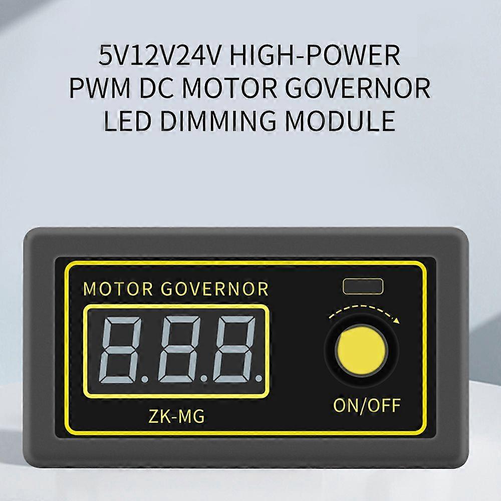 High Power PWM Direct Current Motor Speed Controller Digital Tube Display Encoder LED Dimming Module with Duty Cycle Frequency Adjustable Function