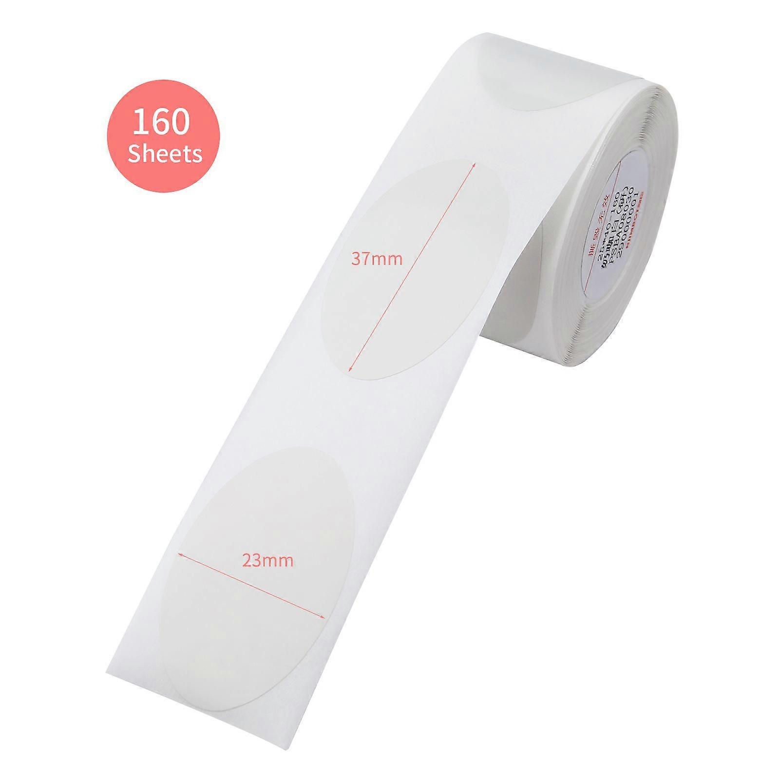 Niimbot Thermal Label Paper for D101 Label Printer Barcode Price Size Name Blank Labels Waterproof Tear Resistant 23x37mm 160 sheets/roll for Home Org