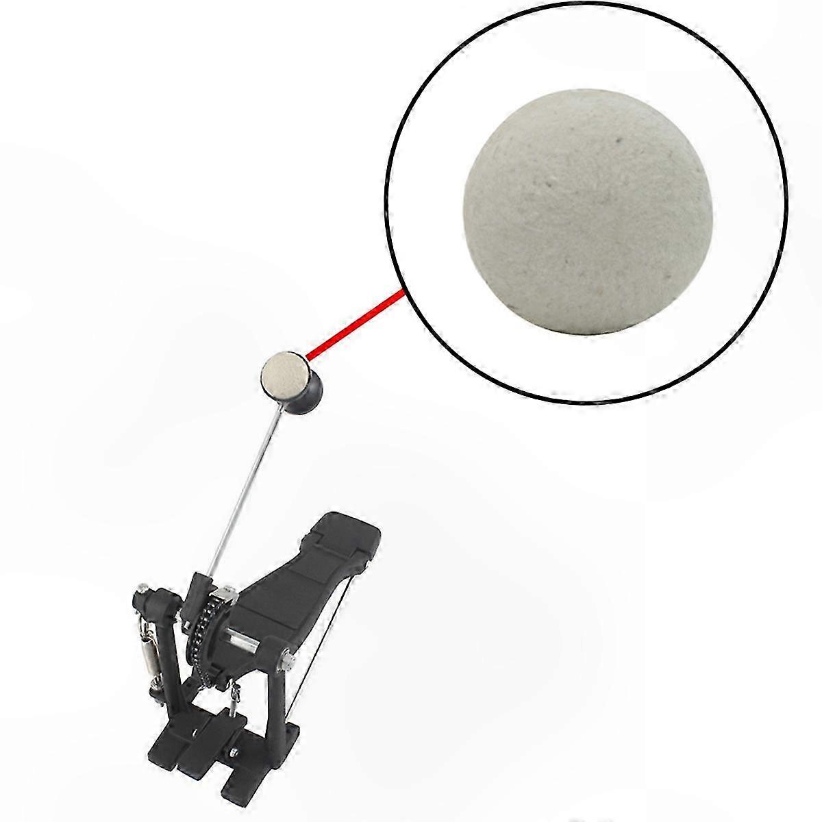 White Felt Semi-Circular Drum Pad for Percussion Instruments Accessories