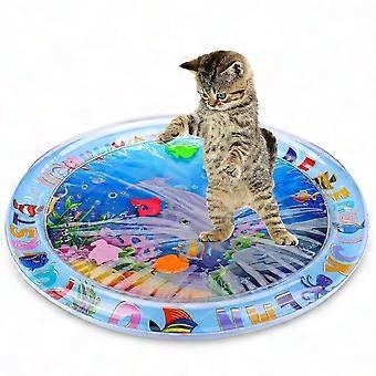 Water sensorische speelmat voor katten, interactief kattenkickerspeelgoed voor verveelde binnenkatten, zelfspeelmat, kattenspeelgoed - GSLA