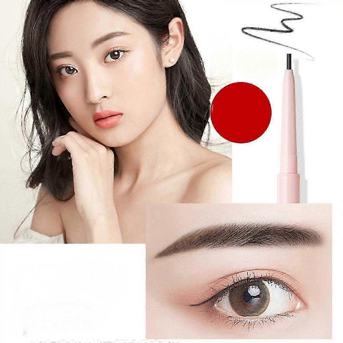 Ultra-fine Eyebrow Pencil Automatic Rotation Eyebrow Pencil,durable, Sweat-proof And Not Easy To Take Off Make-up,six Colors Available