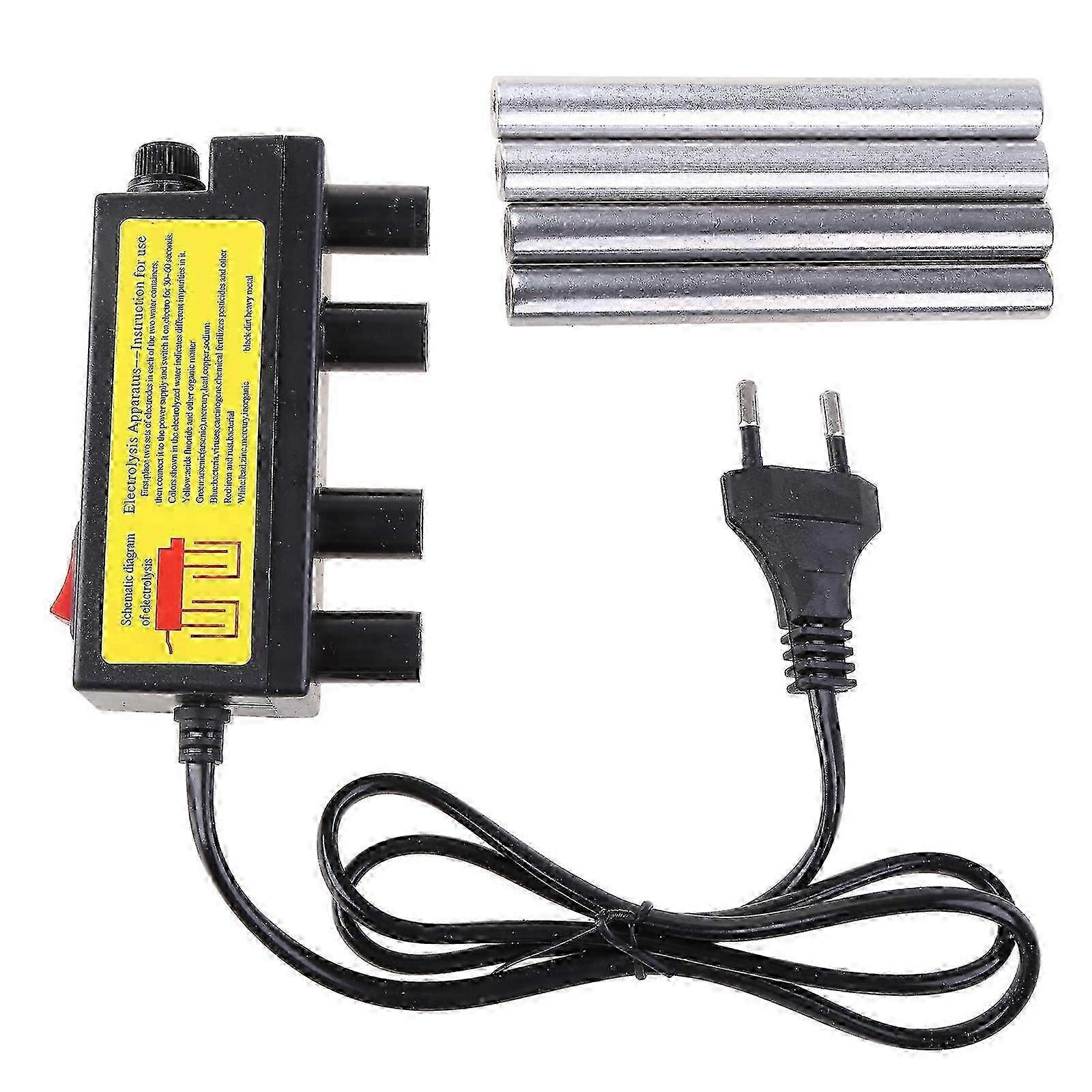 Electrolyzer Quick Water Quality Testing Electrolysis Iron Bars TDS Tester EU Pl Black Edition 0620