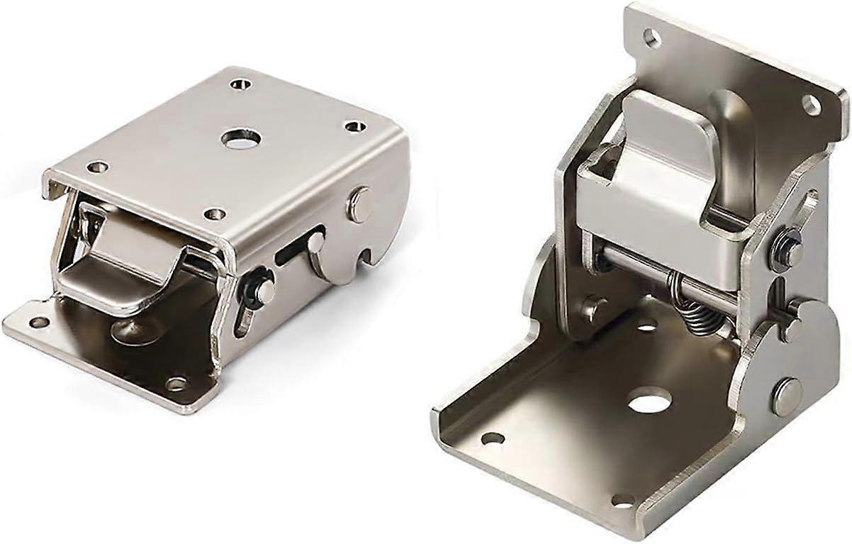 Folding Table Locking Hinges, 0-90 Degree Adjustable, Stainless Steel Support