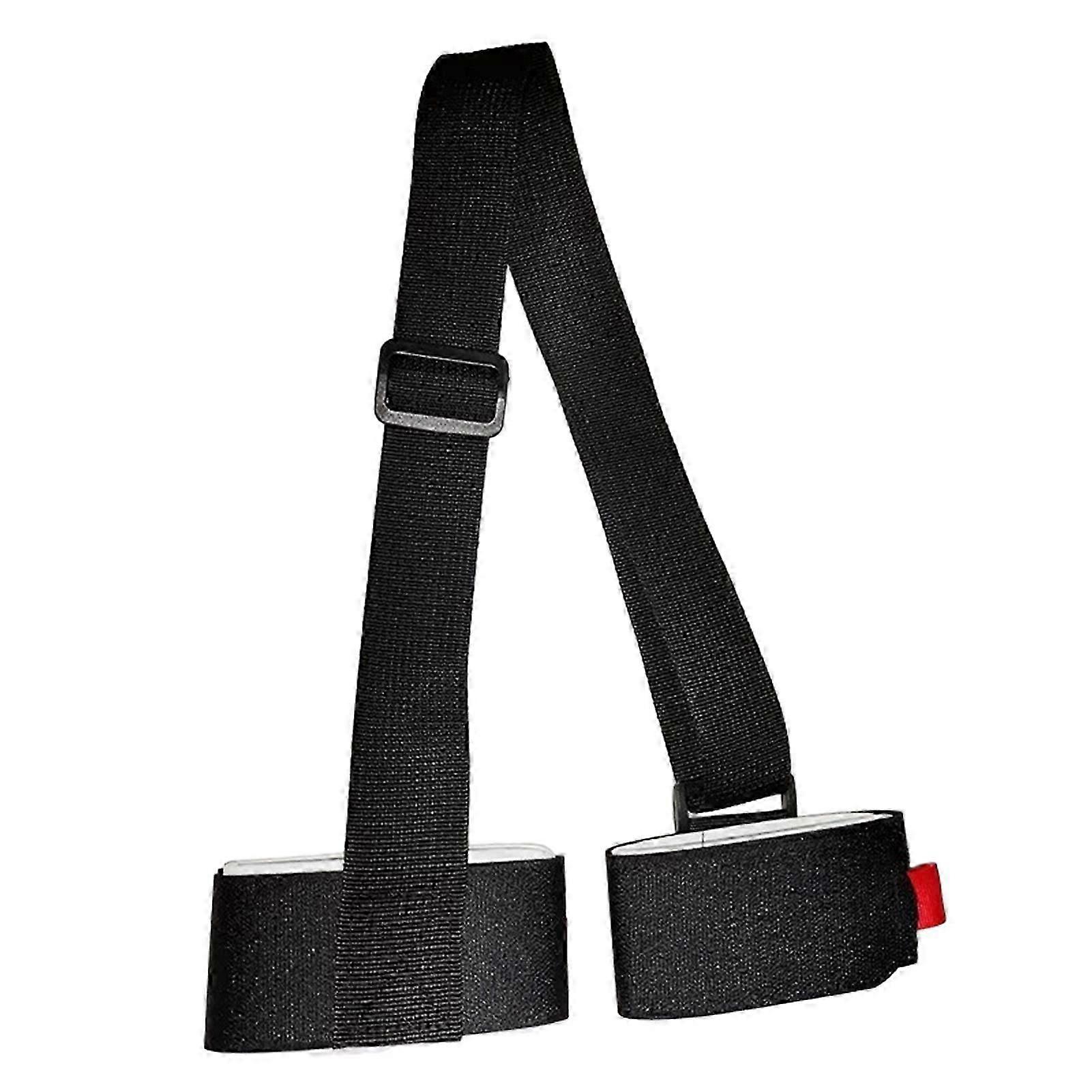 nylon carrier strap for skiing poles with adjustable loops