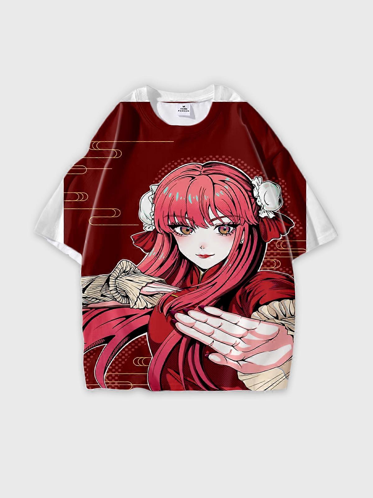 T-Shirt Short Sleeve Round Neck, Summer Casual Loose Graphic Tee, Unisex Paradox Live THE ANIMATION V2880