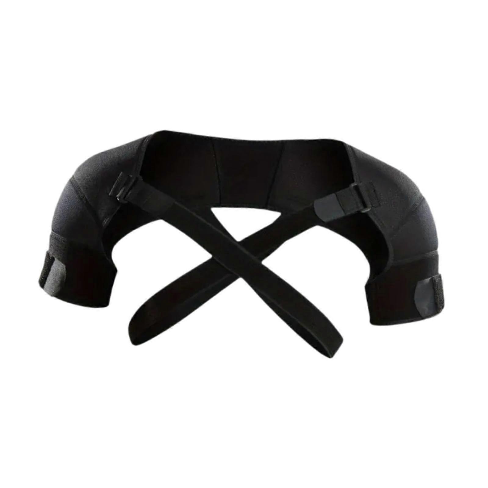 Shoulder Wrap Protector Double Shoulder Brace for Tennis, Adjustable Size, Breathable Material, Enhanced Stability