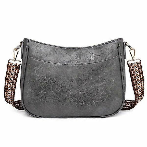 Ladies' shoulder bag, large capacity, vintage wide shoulder strap