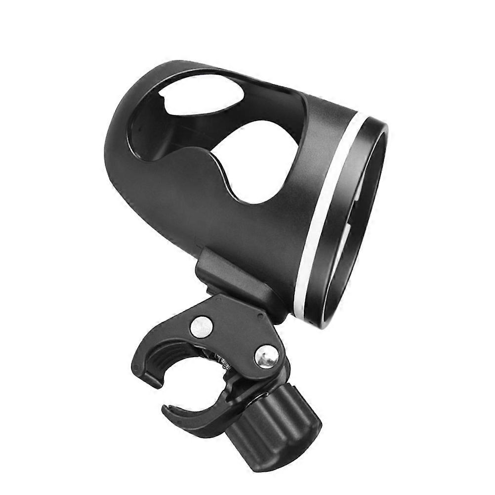 Universal Rotatable Cup Holder for Strollers Adjustable Black ABS Plastic Suitable for Bottles