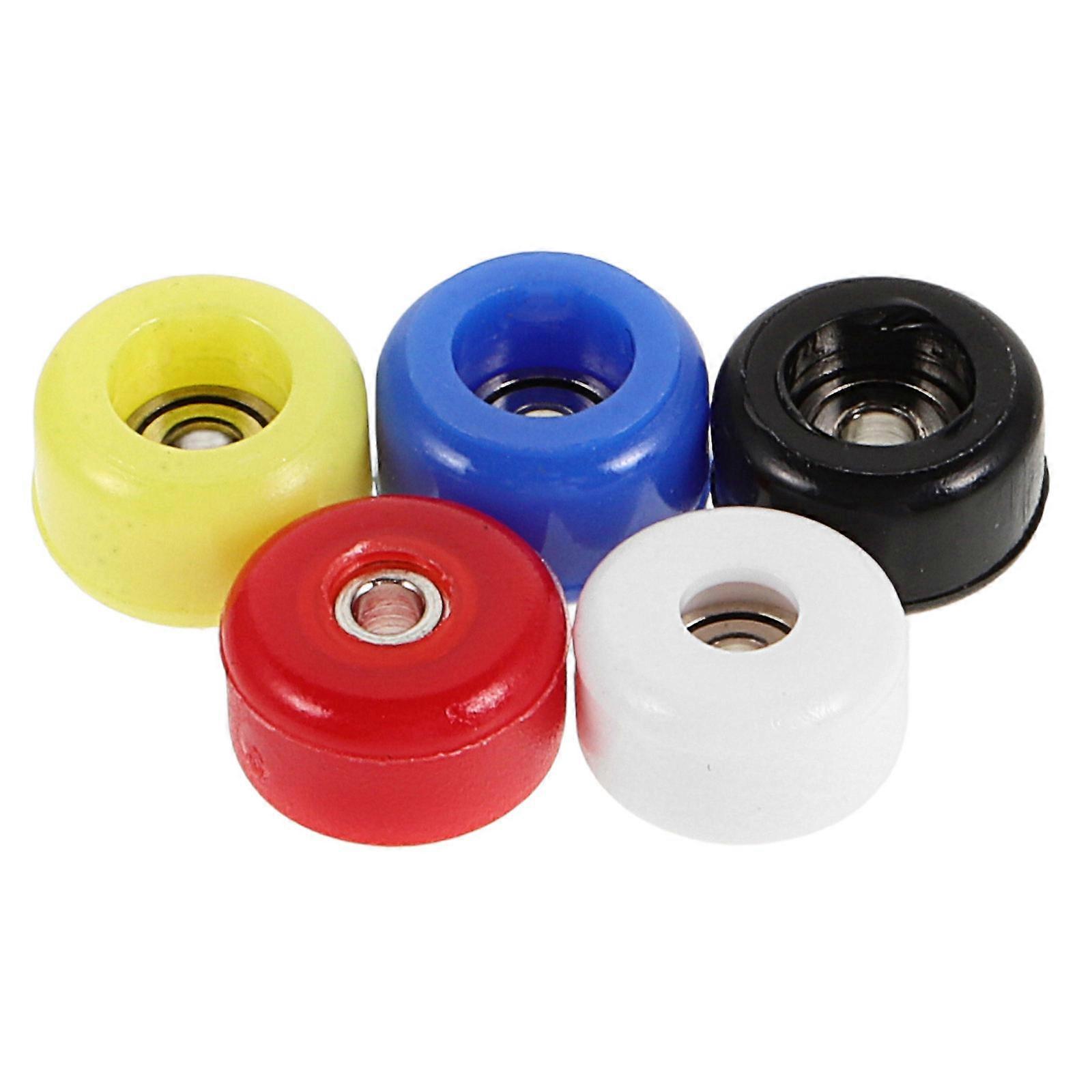 5pcs Wheels with Bearings for Mini Skateboard Reusable and Perfect for Repairing Supplies