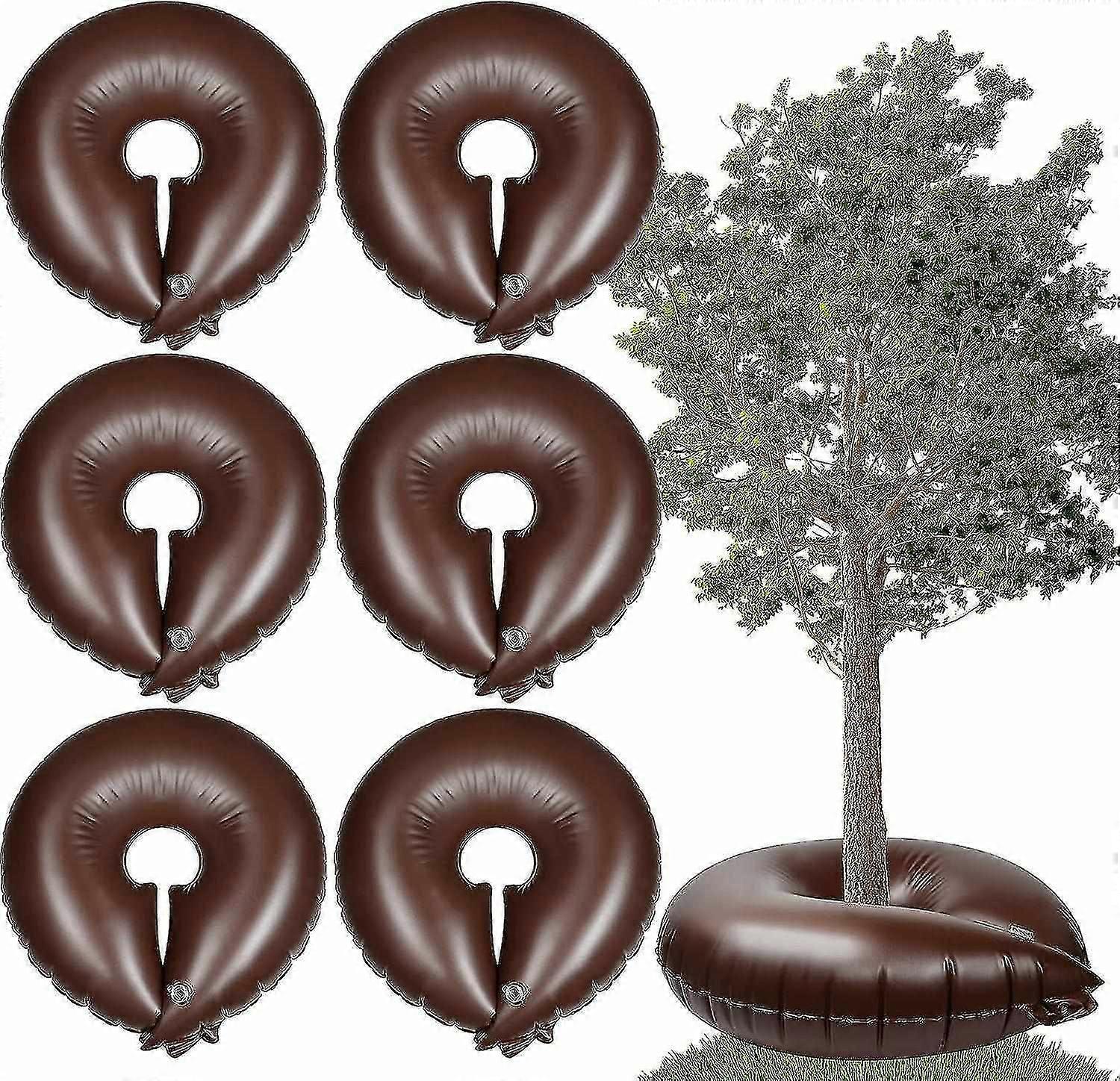 6 Pack 15 Gallon Tree Watering Ring Bag Slow Release Reusable Tree Water Bag