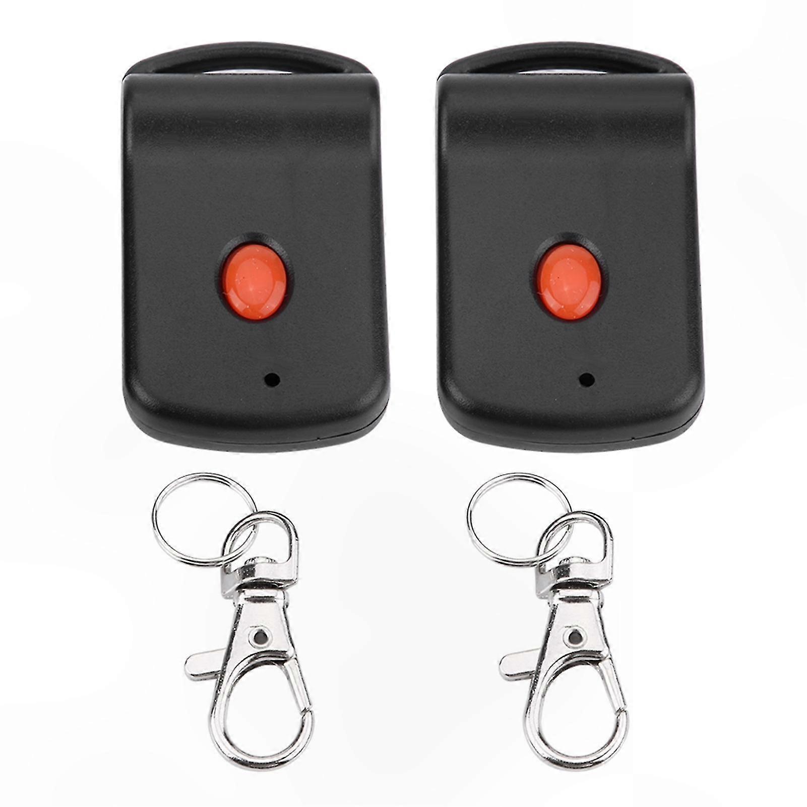 2-Pack Mini Garage Door Remote Transmitter Compatible with 300MHz Systems