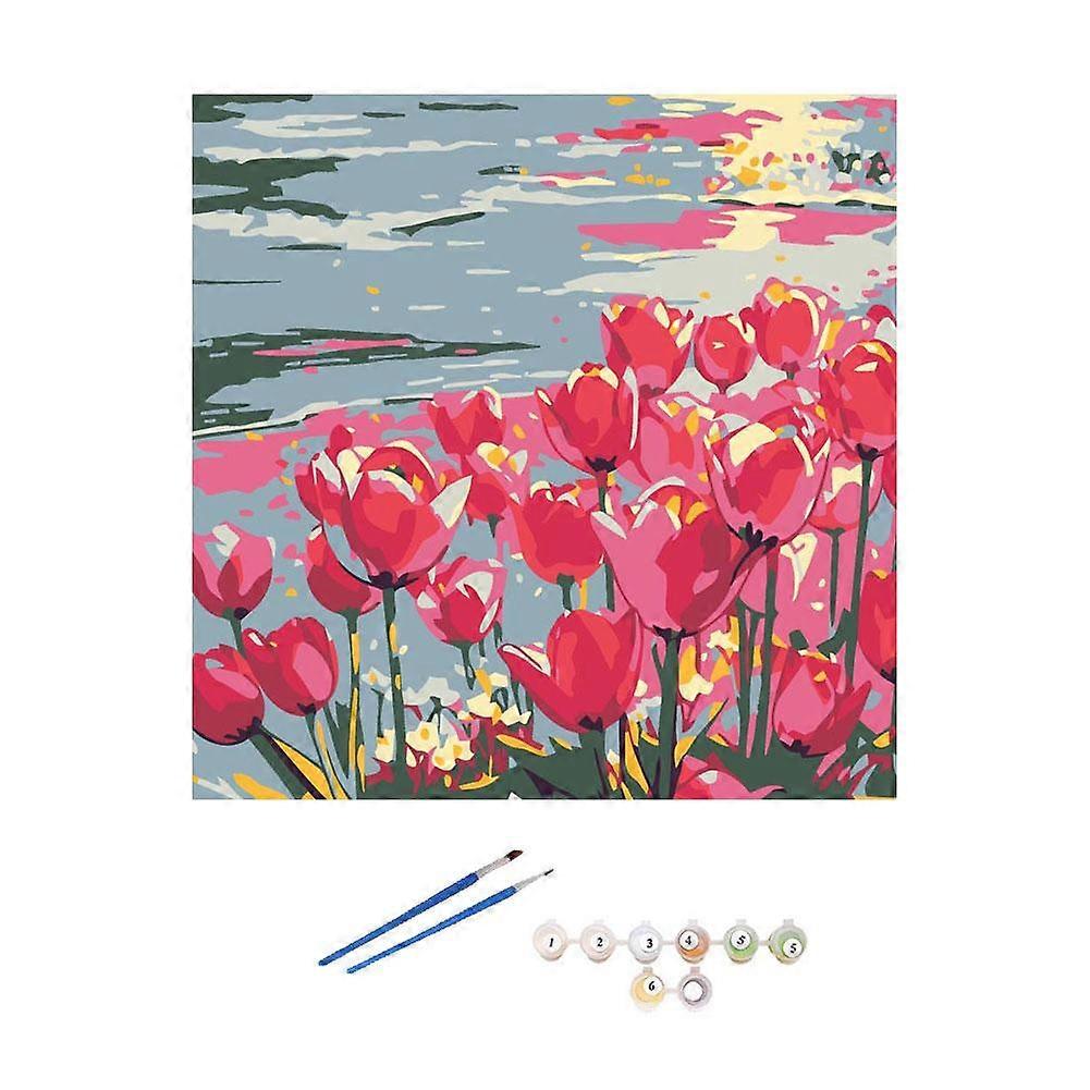 Digitální Olejomalba SetDIY Dívka Dárek Ručně Krajinomalba Dekor