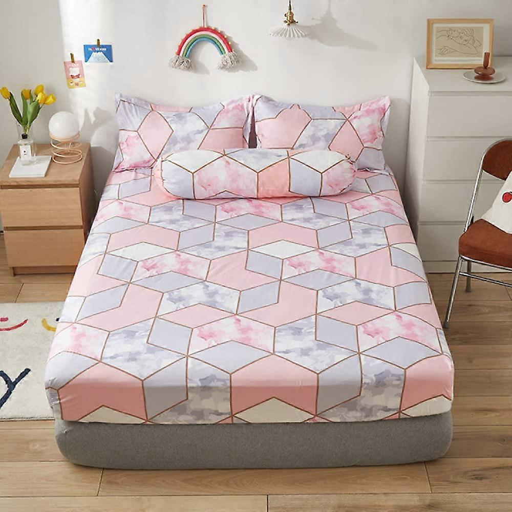 Bed Mattress Fitted Sheet Elastic Rubber Band Non-Slip Dustproof No Pillowcase Model 23 120x200x25 cm