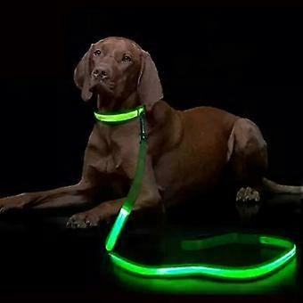 LED Light Up Dog Leash Luminous Rope Lead Leash For Dog Safety Flashing Glowing Dog Collar Harness Electronic Pet Accessories