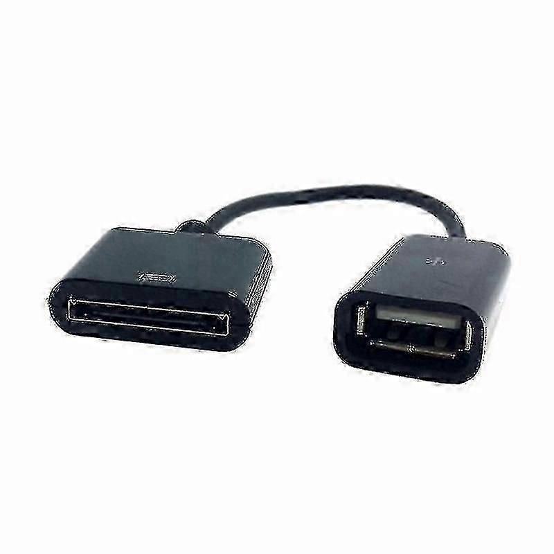 10cm docking 30 pin hun til usb 2.0 hun dataopladning kort kabel dock 30p sort &l
