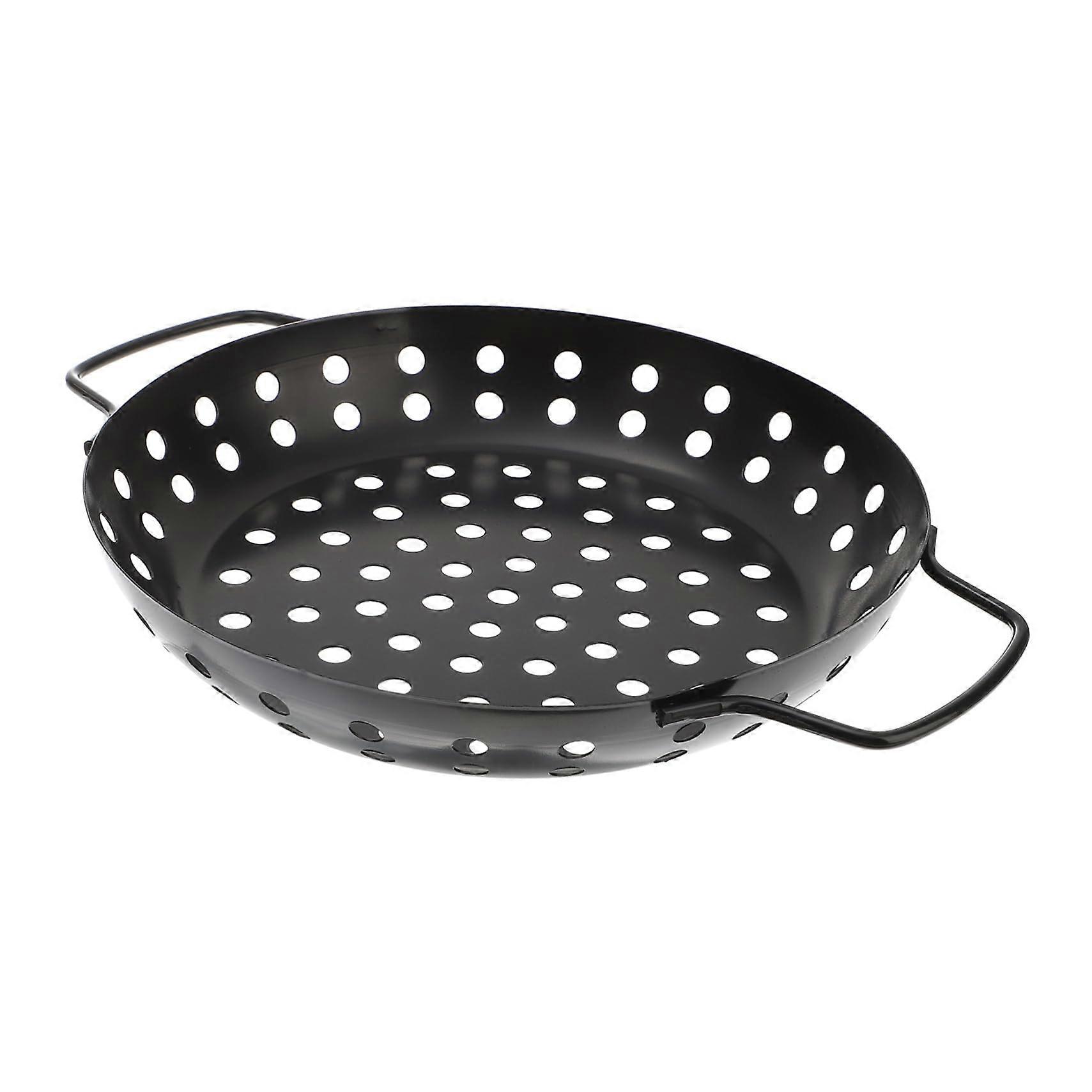 Non-Stick Round Barbecue Plate Griddle Plate For Gas Hob Drip Tray Serving Tray