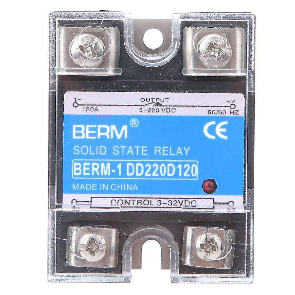 Solid State Relay DC DC SSR Input 3-32VDC Load 5-220VDC Control Relay(120A )