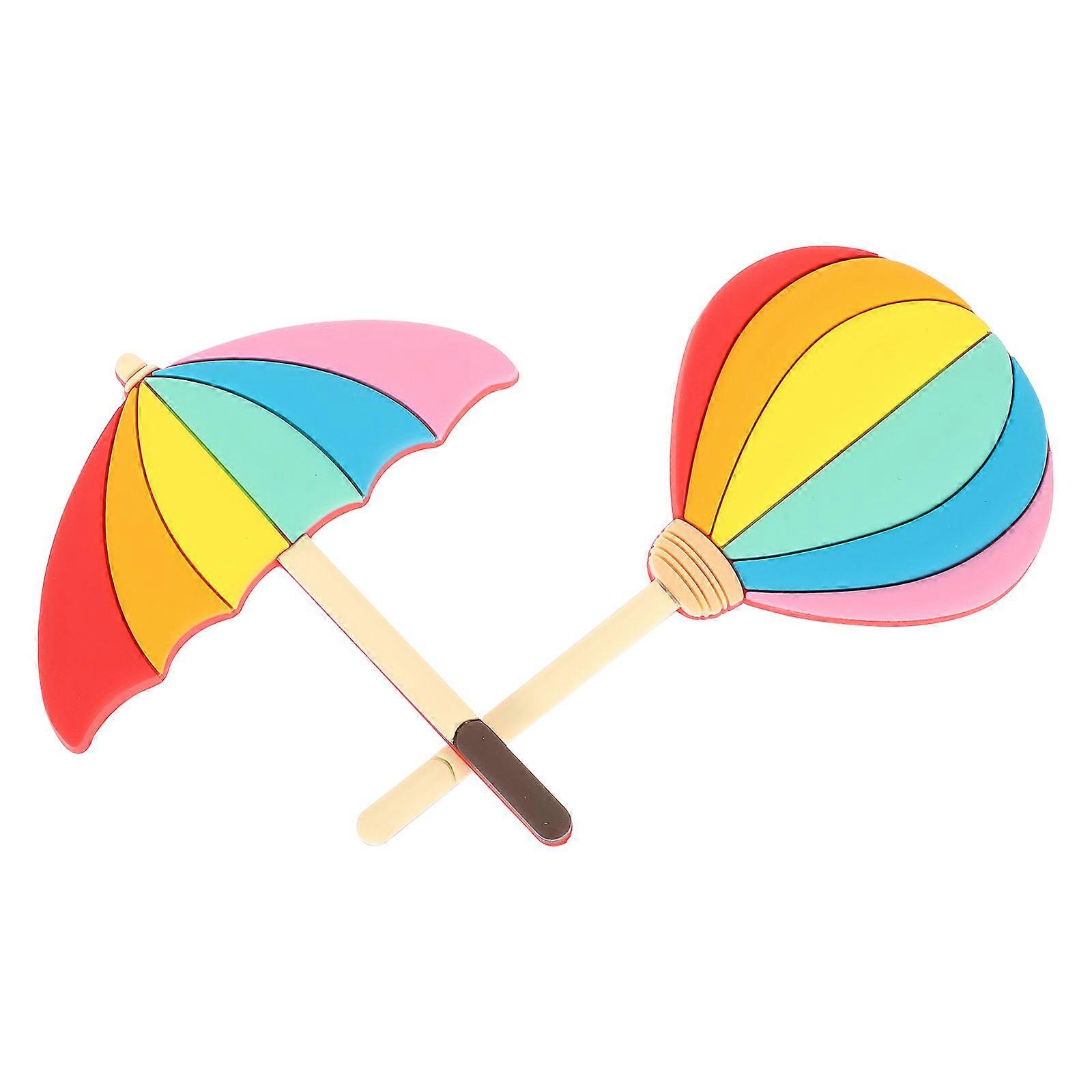 Magnetic Refrigerator Hooks Cartoon Shape Fridge Organization Pvc Assorted Color for Kitchen Use 2Pcs