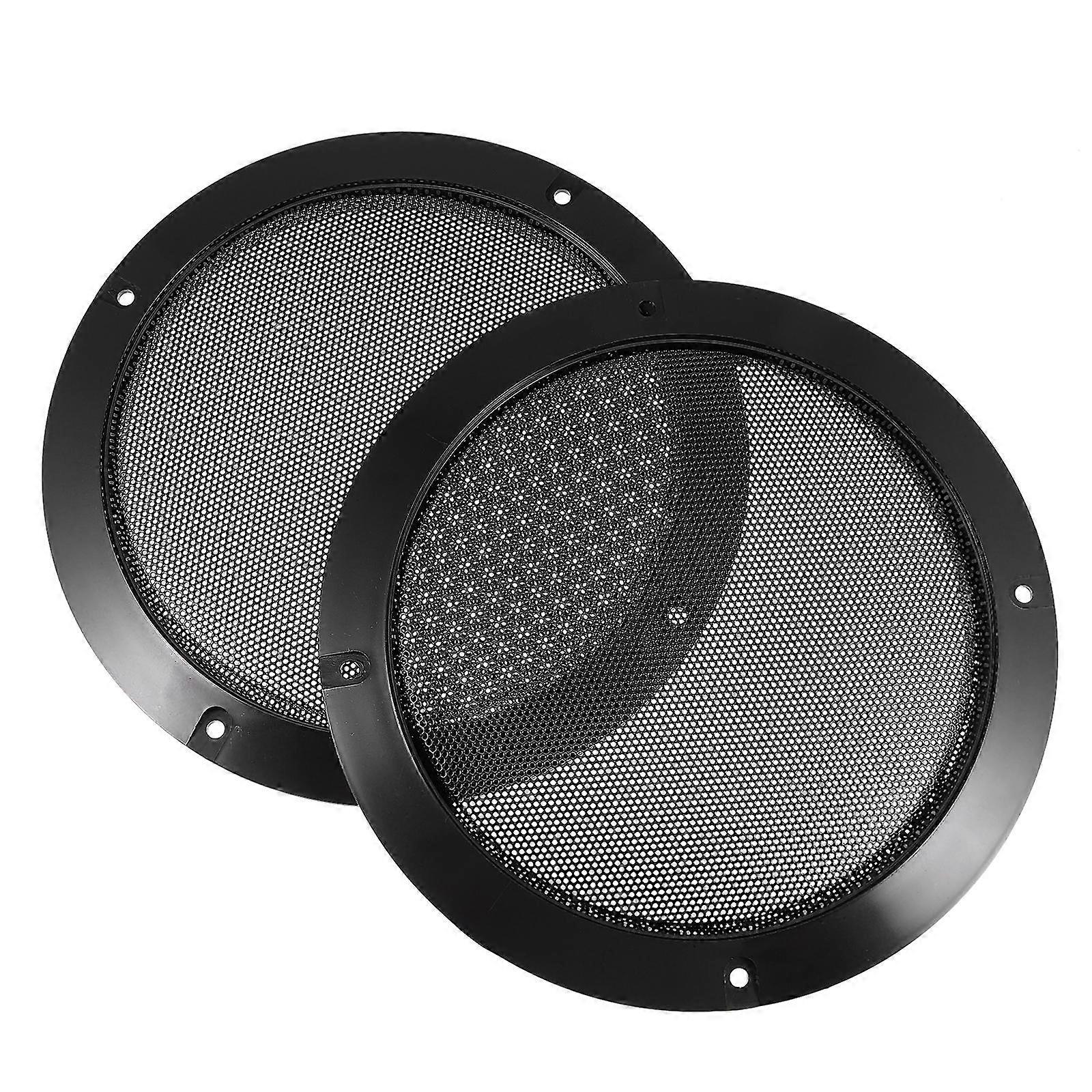 Black Sub-Woofer Net for Speaker Protection 2Pcs Practical Replacement Nets