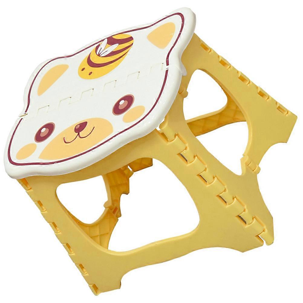 Yellow Folding Stool Outdoor Fishing Chair with Folding Function 1Pcs