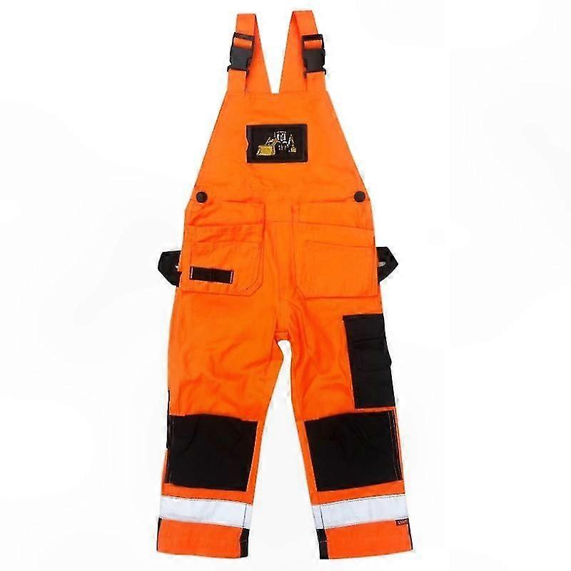 Orange Reflective Hanging Cargo Pants with Loxy Reflex Design
