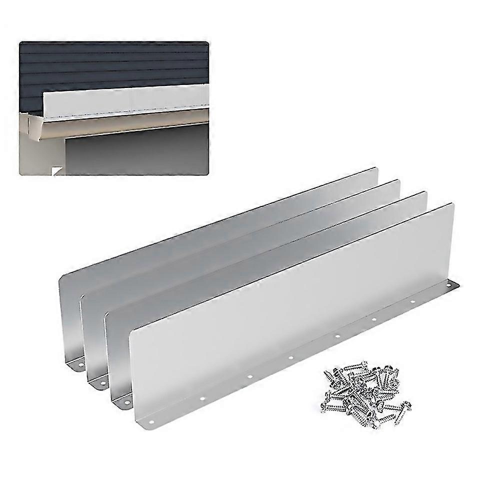 For 4pcs Gutter Valley Splash Guardrainwater Valley Gutter Splash Guard