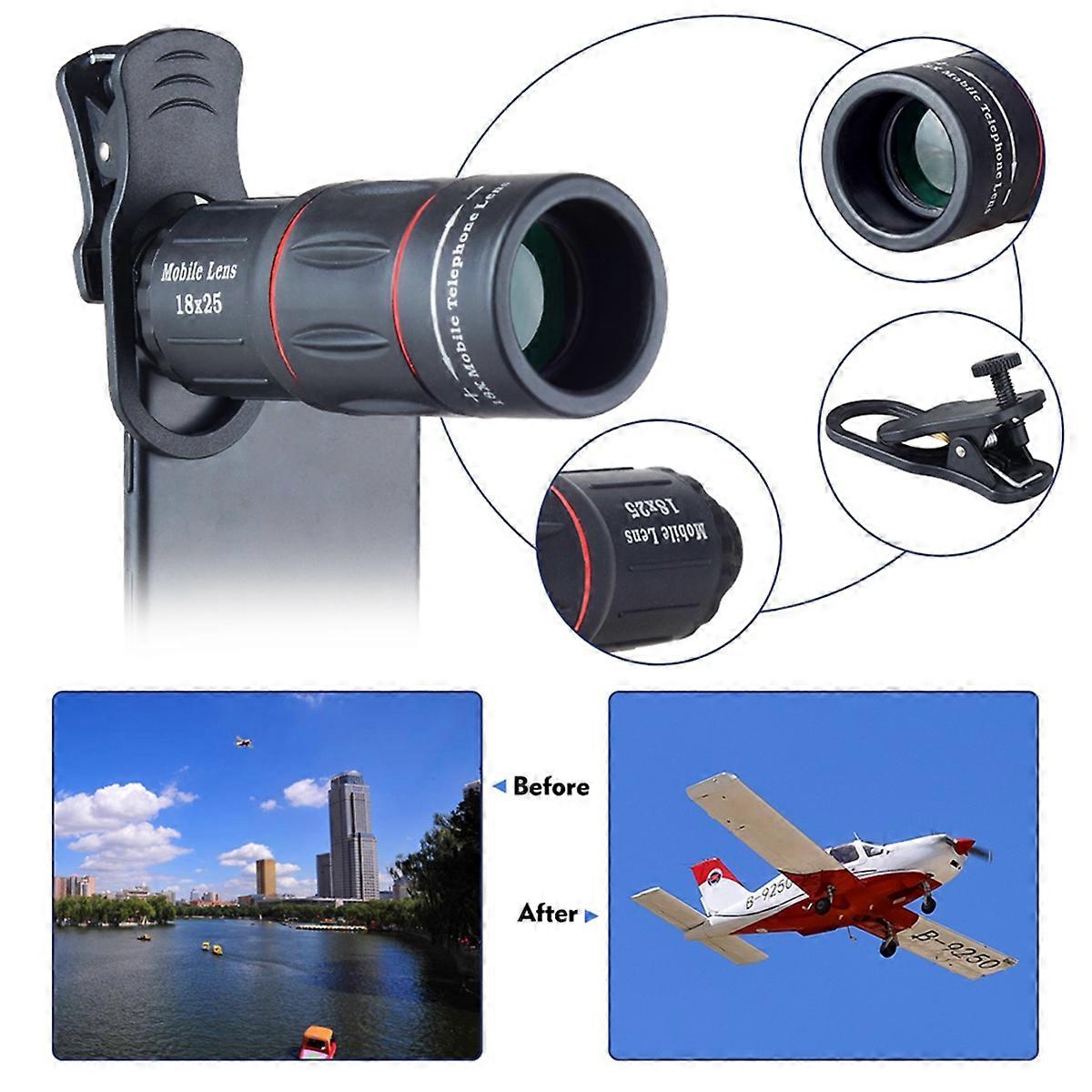 18X Telescope Zoom Lens Monocular Mobile Phone Camera Lens