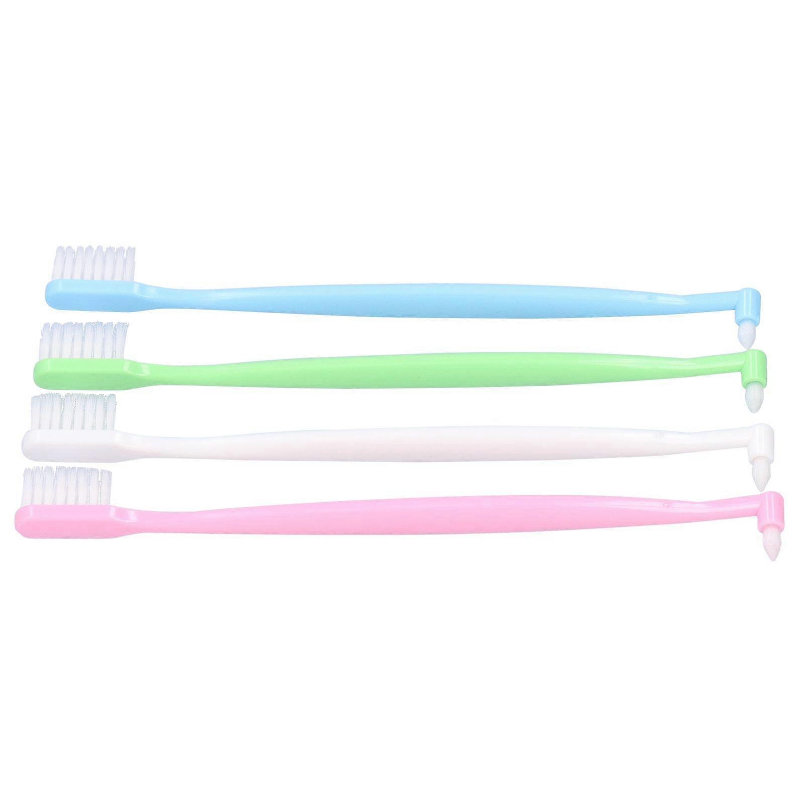4PCS Orthodontic Toothbrush DoubleEnded Interspace Toothbrush for Braces Teeth Cleaning