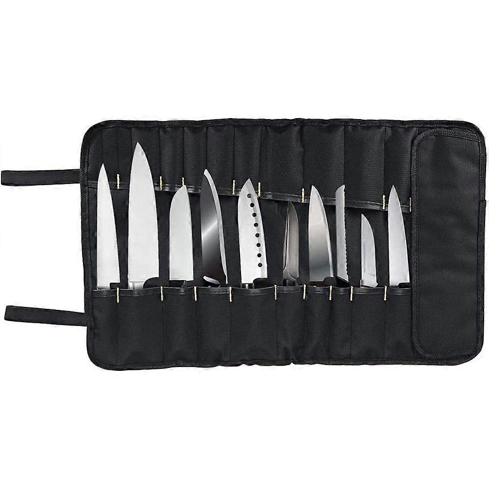 Chef Knife Roll Bag Multi Function Cutlery Storage Bag Portable Kitchen Knife Bag