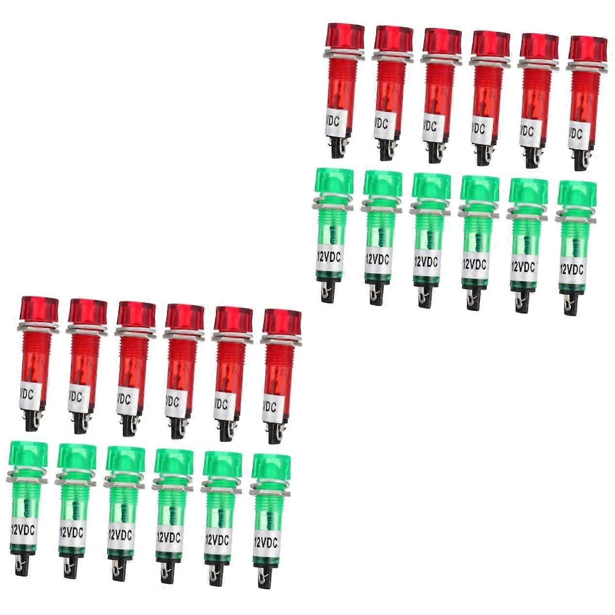 40pcs LED Indicator Mini Lights Power Signal Bulbs Easy Install Small Size for Automotive and Home Use