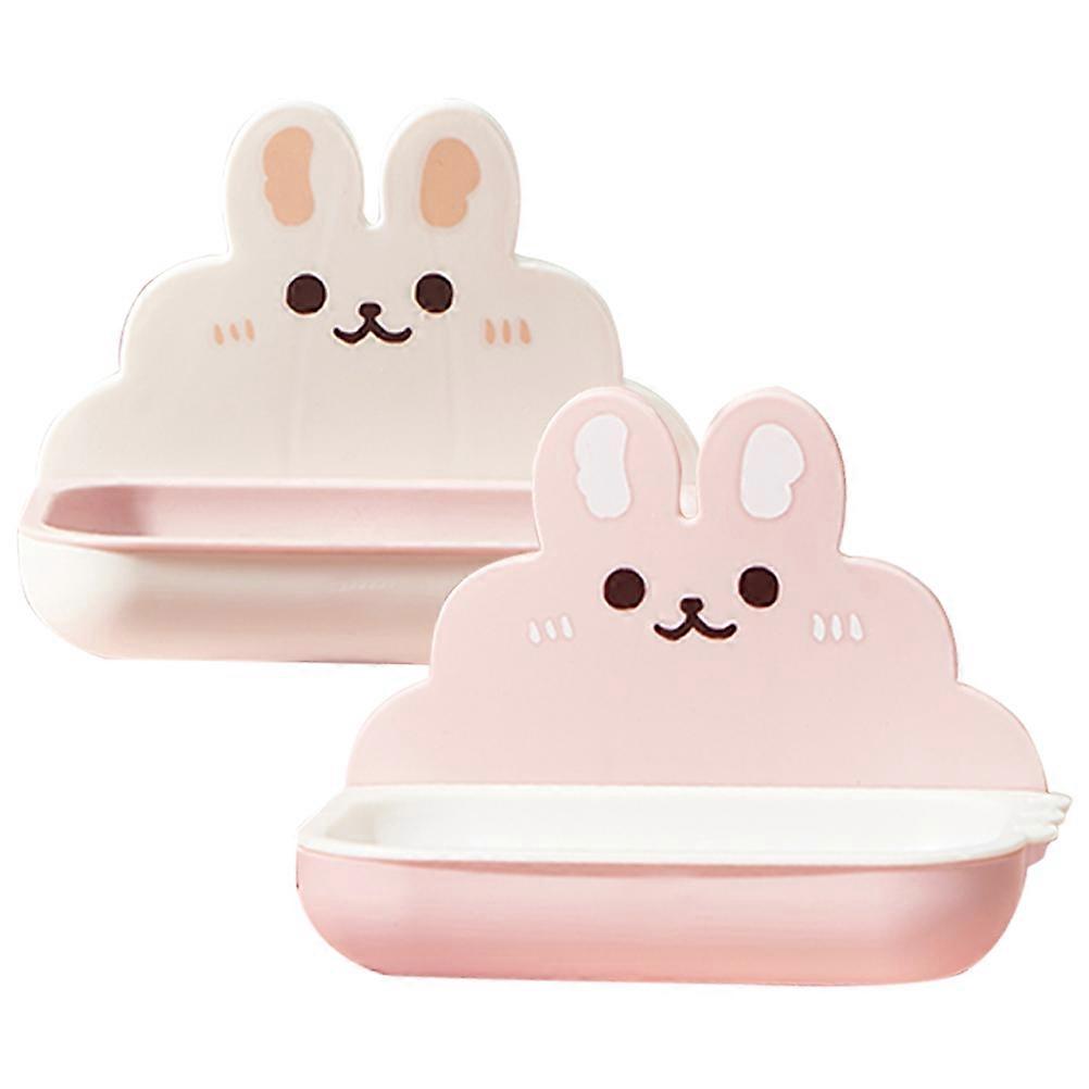 Draining Soap Holder Wall Mounted for Bathroom 8Pcs Soap Storage Tray