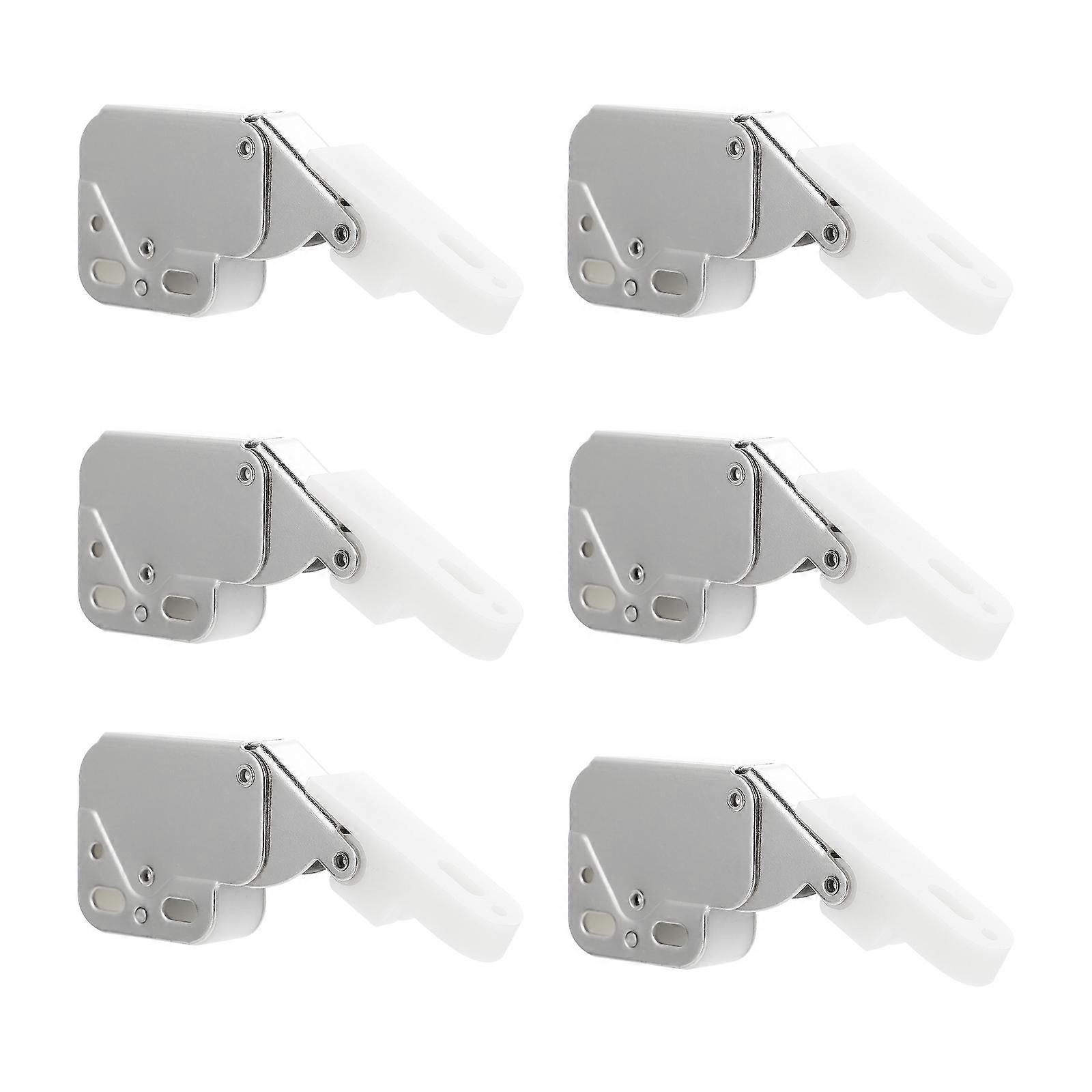 Self-Locking Spring Snap Cabinet Furniture Safety Lock for Home Use 6Pcs