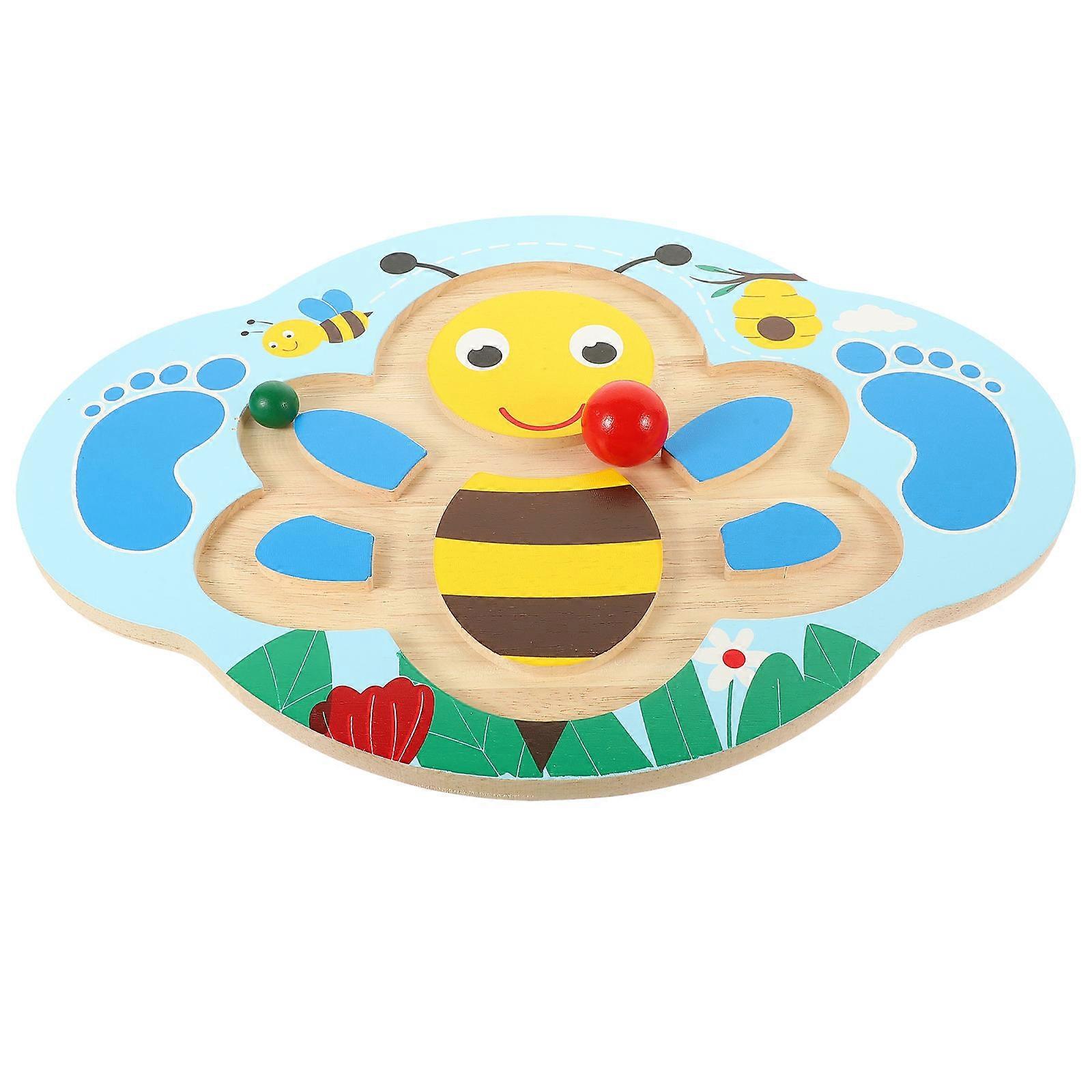 Intellectual Development Oval Wooden Board Toy for Kids Indoor Exercise 1 Set