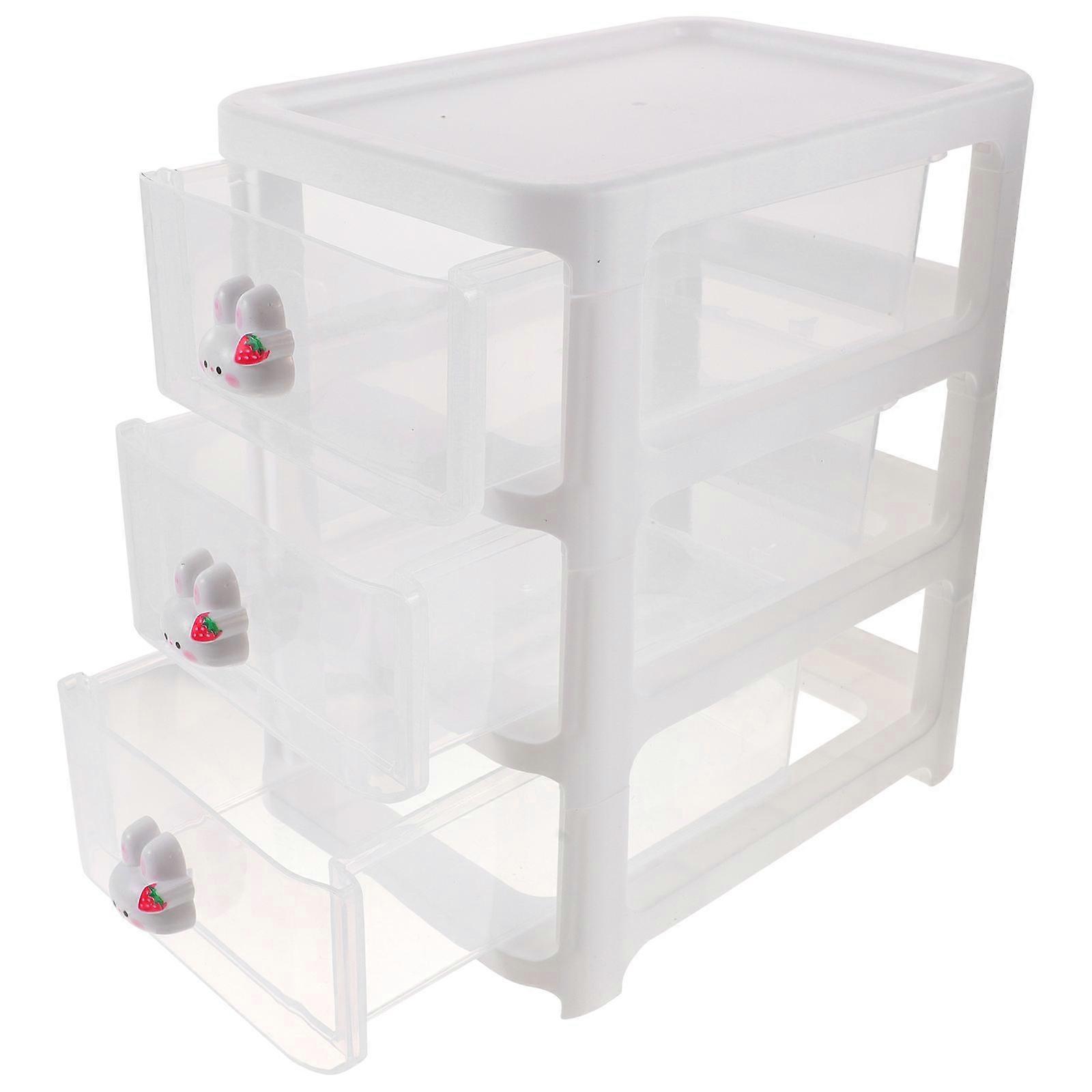 Desk Organizer with Drawers 3-Layer Desktop Drawer Type Organizer 2Pcs