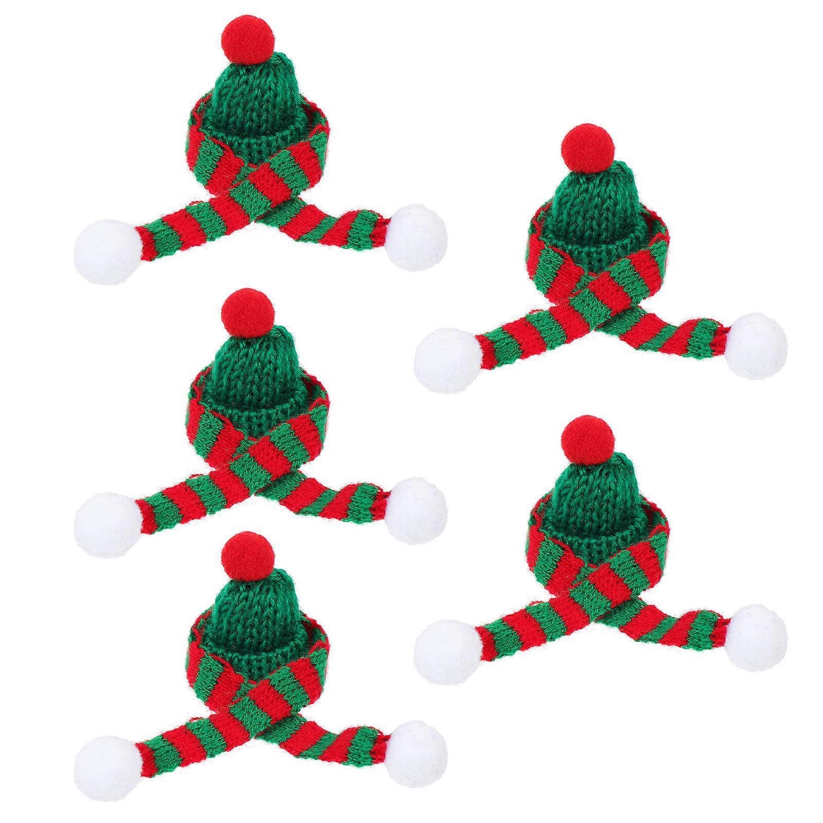 Christmas Hat and Scarf Set for Decor 10Sets