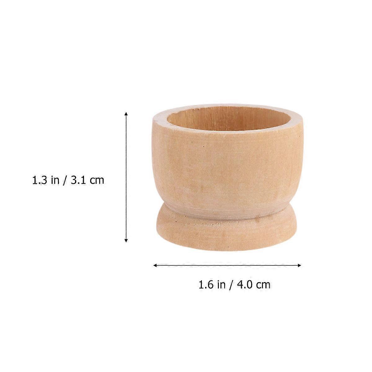 Kitchen Tools Egg Holder Wooden Egg Cup for Kitchen Use 12Pcs Set