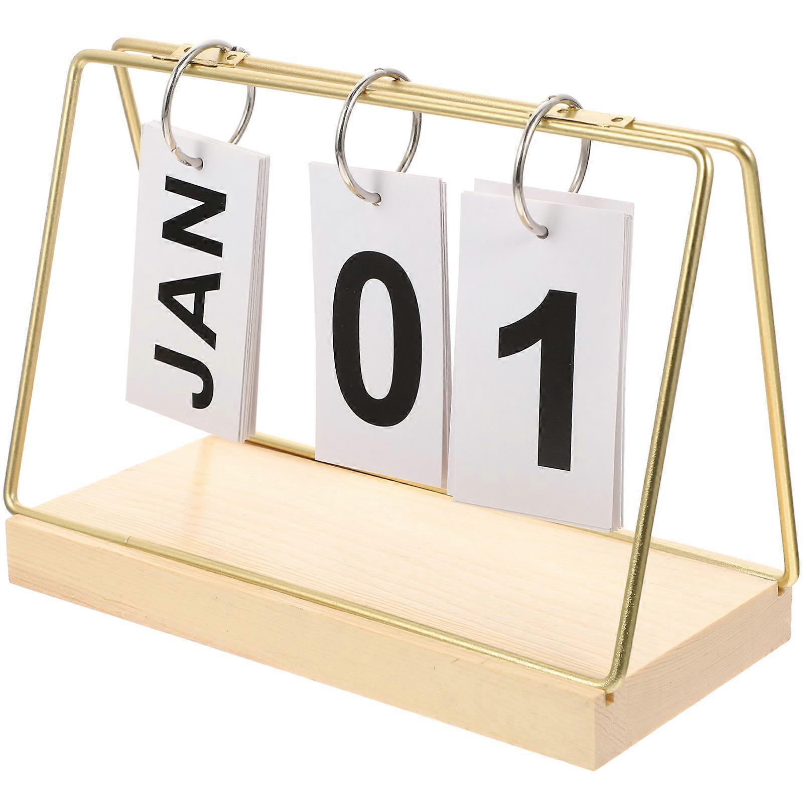 Rectangular Blocks Countdown Calendar Desktop Ornament For Office Supply 21x10x15cm Date Display 1 Set