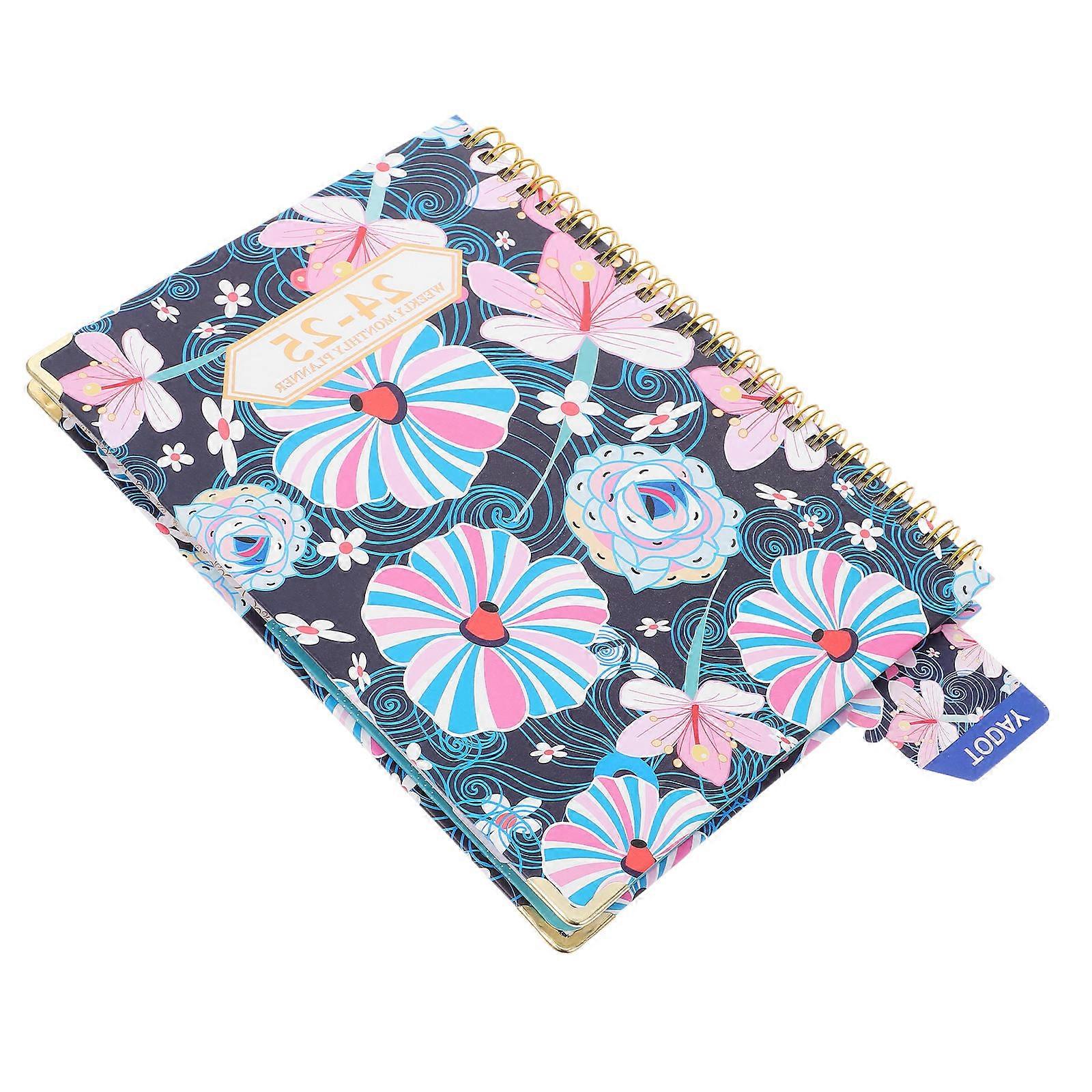 Portable Planner Spiral Binding Planner Book for Office Use 3Pcs