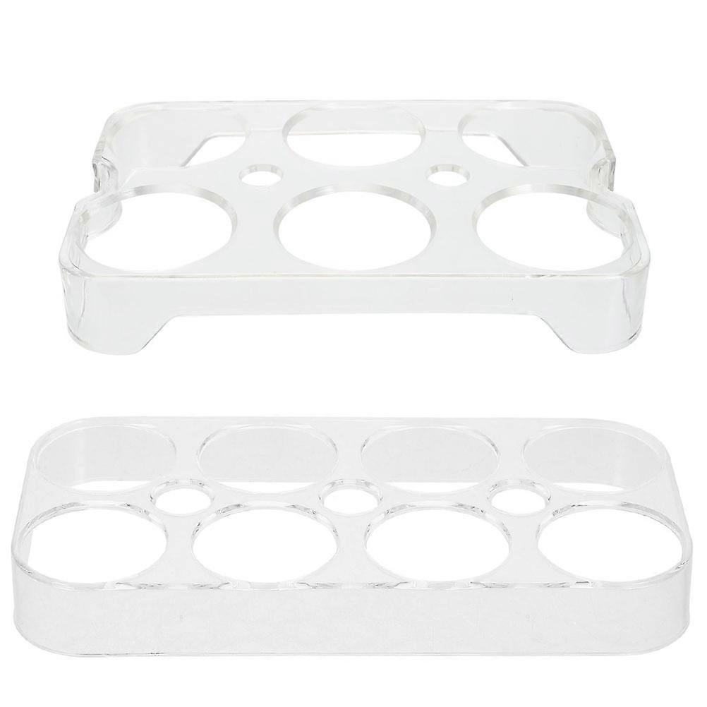 Egg Holder for Refrigerator Egg Rack for Storage Use 8Pcs Plastic Kitchen Organizer