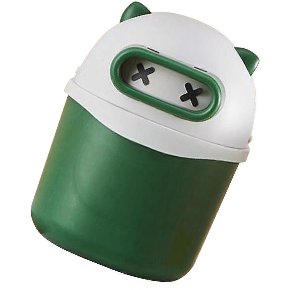 Desktop Waste Bin Plastic Garbage Can with Lid for Desk Storage 3Pcs