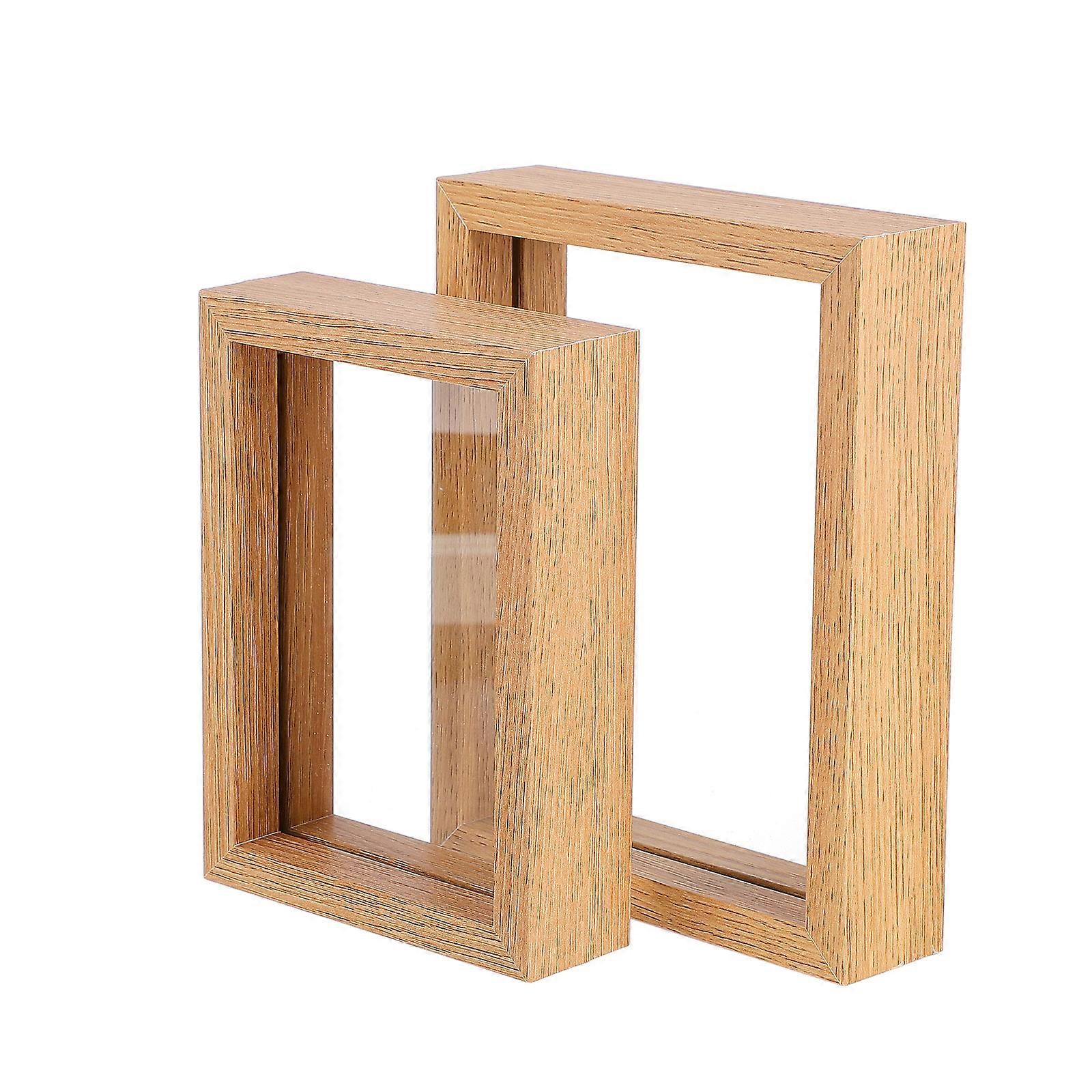 Picture Frame for Decoration 4Pcs Chic Transparent Glass Specimen Frame